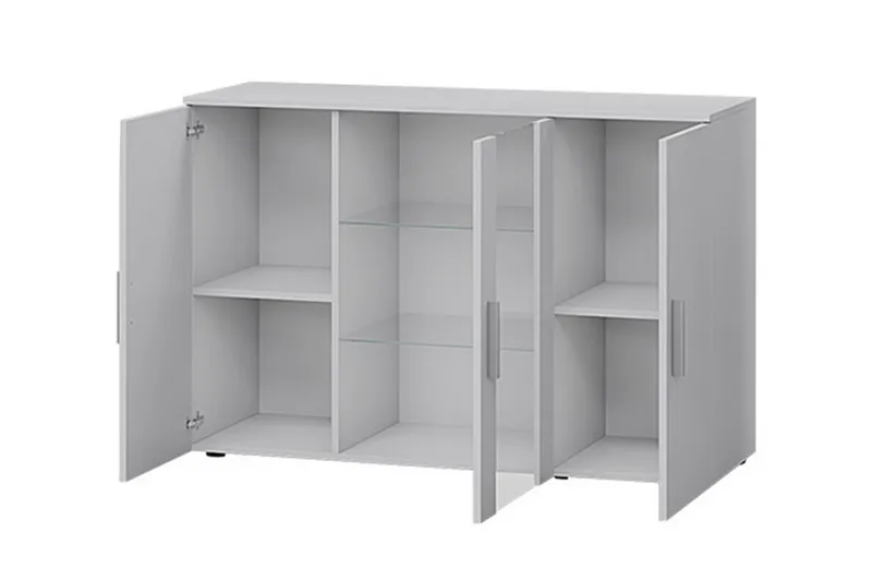 Soho Kommode 41x120 cm LED-belysning - Eg/Sort/Hvid - Opbevaring - Opbevaringsmøbler - Kommode - Entrékommode