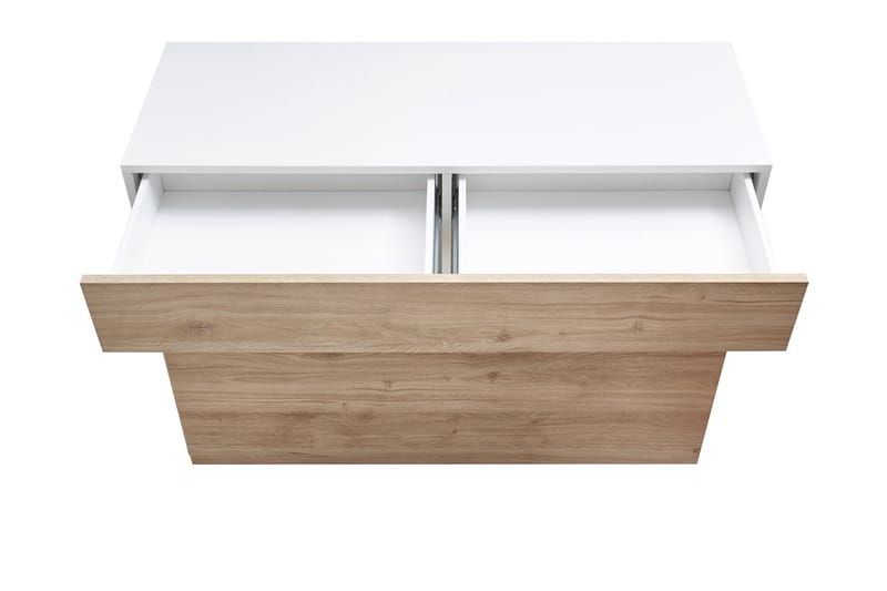 Sorano Kommode 111 cm - Hvid/Træ/Natur - Opbevaring - Opbevaringsmøbler - Kommode