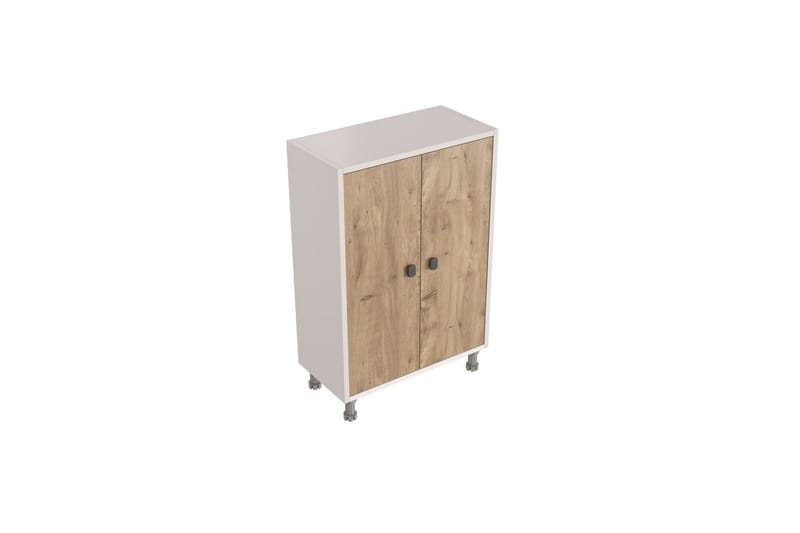 Sourav Kommode 59 cm - Brun/Hvid - Opbevaring - Opbevaringsmøbler - Kommode - Entrékommode