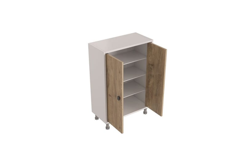 Sourav Kommode 59 cm - Brun/Hvid - Opbevaring - Opbevaringsmøbler - Kommode - Entrékommode