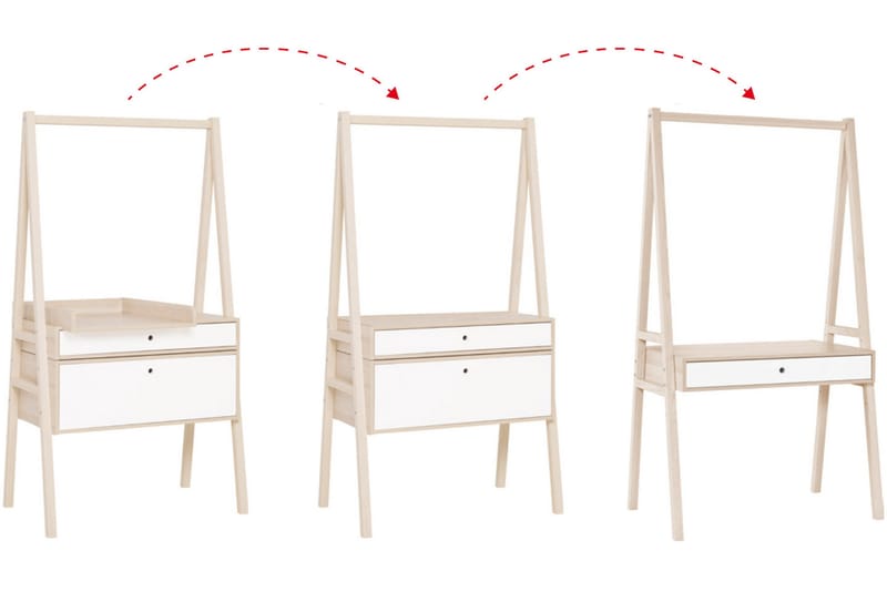 Spot Kommode Træ/Natur/Hvid - VOX - Opbevaring - Opbevaringsmøbler - Kommode - Entrékommode