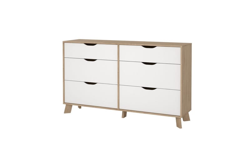 Sumita Kommode 156 cm - Natur/Hvid - Opbevaring - Opbevaringsmøbler - Kommode