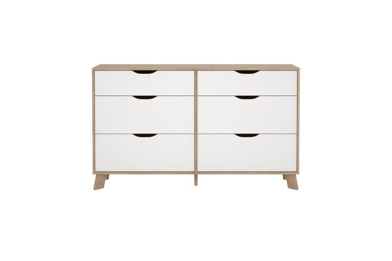 Sumita Kommode 156 cm - Natur/Hvid - Opbevaring - Opbevaringsmøbler - Kommode