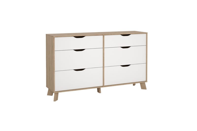 Sumita Kommode 156 cm - Natur/Hvid - Opbevaring - Opbevaringsmøbler - Kommode