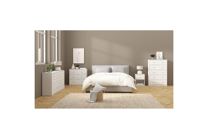 Sundra Kommode 72 cm - Hvid - Opbevaring - Opbevaringsmøbler - Kommode