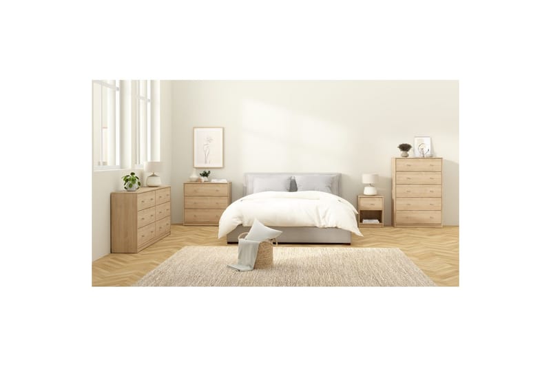 Sundra Kommode 72 cm - Natur - Opbevaring - Opbevaringsmøbler - Kommode