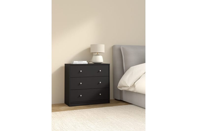 Sundra Kommode 72 cm - Sort - Opbevaring - Opbevaringsmøbler - Kommode