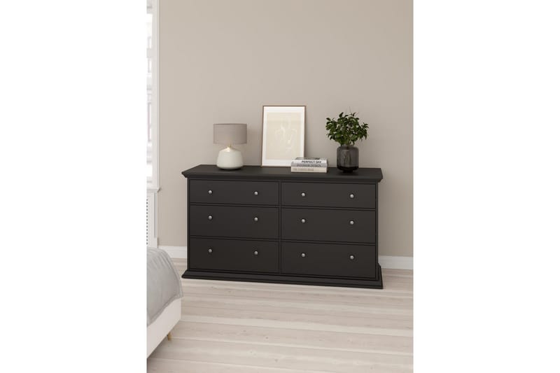 Suneta Kommode 163 cm - Sort - Opbevaring - Opbevaringsmøbler - Kommode