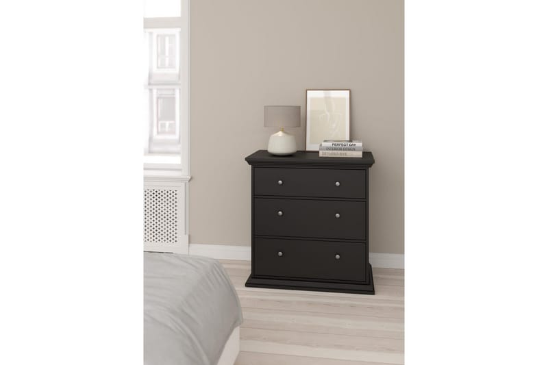 Suneta Kommode 86 cm - Sort - Opbevaring - Opbevaringsmøbler - Kommode