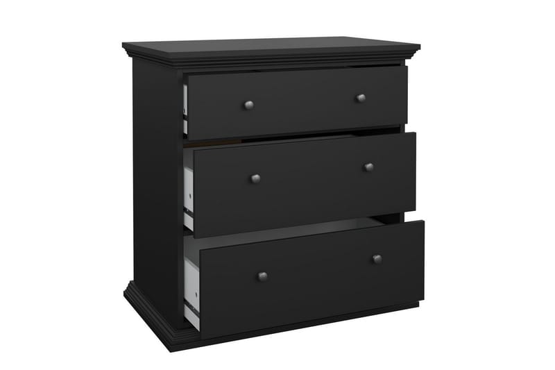 Suneta Kommode 86 cm - Sort - Opbevaring - Opbevaringsmøbler - Kommode