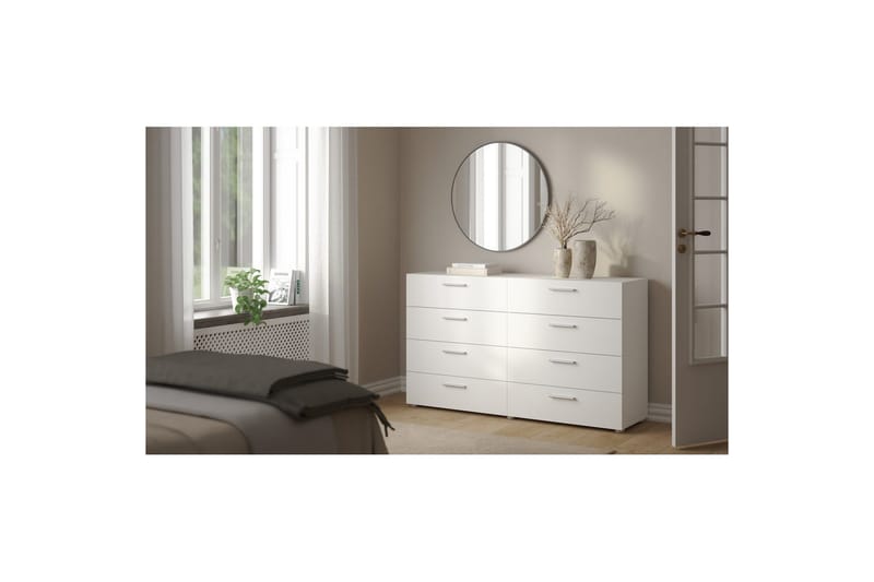 Suntia Kommode 140 cm - Hvid - Opbevaring - Opbevaringsmøbler - Kommode