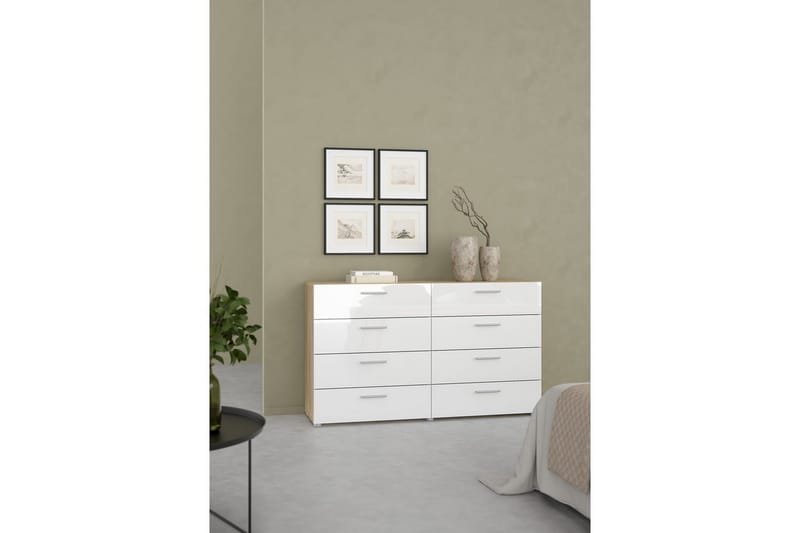 Suntia Kommode 140 cm - Hvid - Opbevaring - Opbevaringsmøbler - Kommode