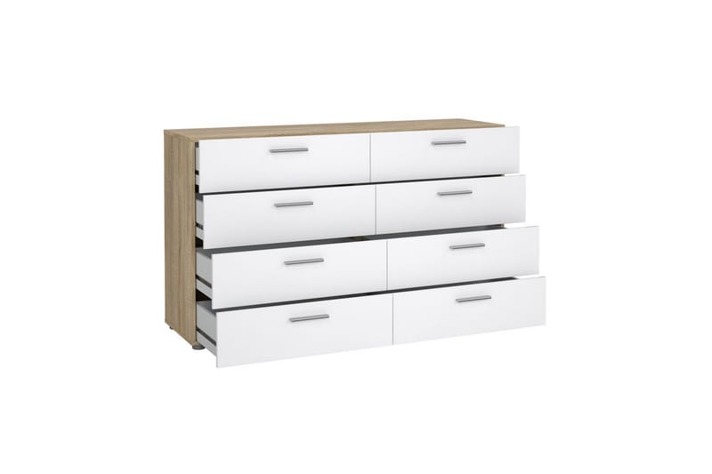 Suntia Kommode 140 cm - Natur/Hvid - Opbevaring - Opbevaringsmøbler - Kommode