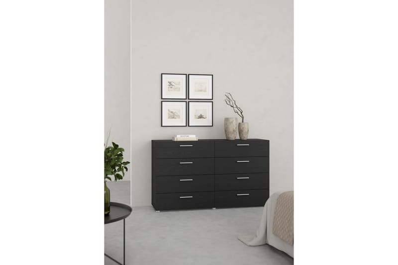 Suntia Kommode 140 cm - Sort - Opbevaring - Opbevaringsmøbler - Kommode