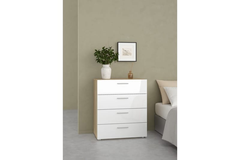 Suntia Kommode 70 cm - Natur/Hvid - Opbevaring - Opbevaringsmøbler - Kommode - Entrékommode