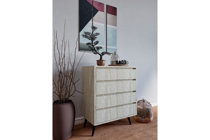 Suvera Kommode 70 cm - Beige - Opbevaring - Opbevaringsmøbler - Kommode - Entrékommode