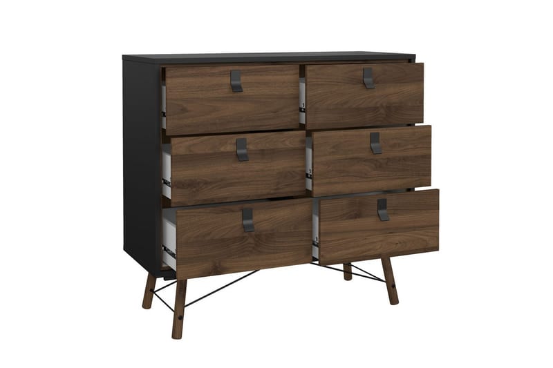 Tadami Kommode 102 cm - Sort/Mørkebrun - Opbevaring - Opbevaringsmøbler - Kommode