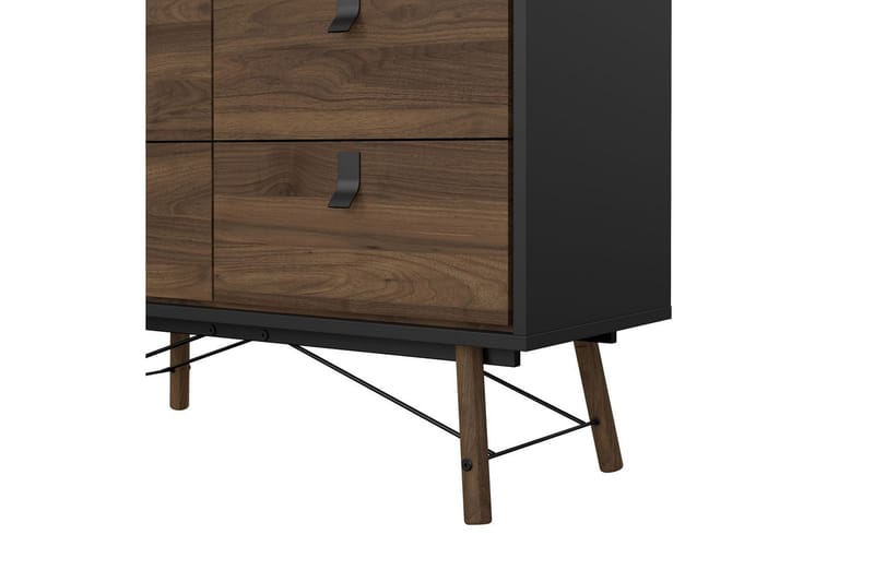 Tadami Kommode 102 cm - Sort/Mørkebrun - Opbevaring - Opbevaringsmøbler - Kommode