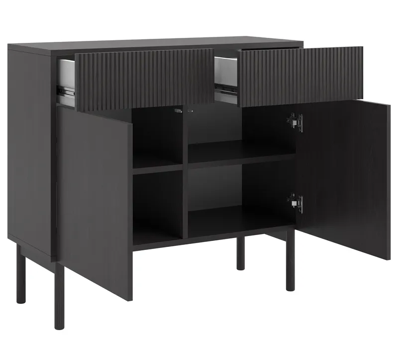 Takayo Kommode 100 cm - Sort - Opbevaring - Opbevaringsmøbler - Kommode - Entrékommode