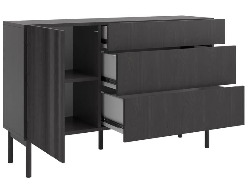 Takayo Kommode 140 cm - Sort - Opbevaring - Opbevaringsmøbler - Kommode