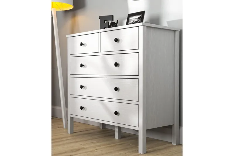 Talven Kommode 90 cm - Natur/Hvid - Opbevaring - Opbevaringsmøbler - Kommode - Entrékommode