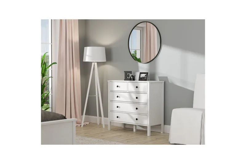 Talven Kommode 90 cm - Natur/Hvid - Opbevaring - Opbevaringsmøbler - Kommode - Entrékommode