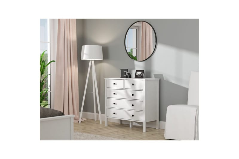Talven Kommode 90 cm - Natur/Hvid - Opbevaring - Opbevaringsmøbler - Kommode - Entrékommode