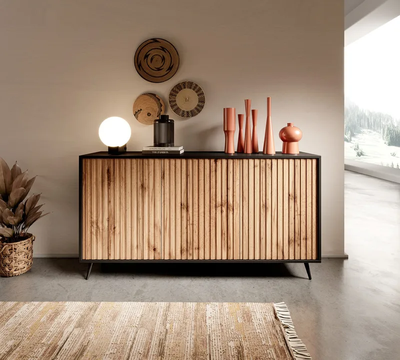 Tapas Kommode 154 cm - Sort - Opbevaring - Opbevaringsmøbler - Kommode