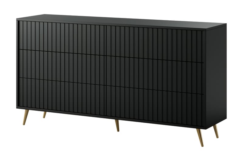 Tapas Kommode 154 cm - Sort - Opbevaring - Opbevaringsmøbler - Kommode
