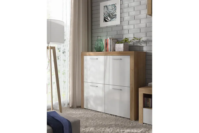 Tarka Kommode - Træ/Natur/Hvid - Opbevaring - Opbevaringsmøbler - Kommode