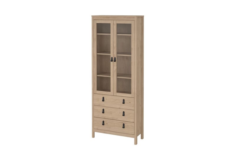 Vallvidera Vitrineskab 78x199 cm - Natur - Opbevaring - Skab - Vitrineskabe