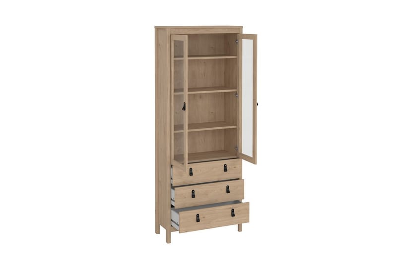 Vallvidera Vitrineskab 78x199 cm - Natur - Opbevaring - Skab - Vitrineskabe