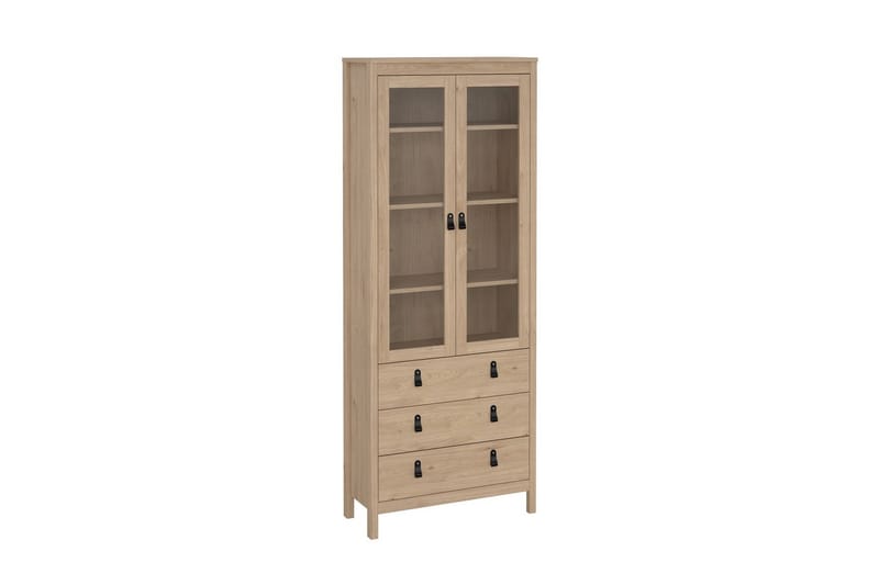 Vallvidera Vitrineskab 78x199 cm - Natur - Opbevaring - Skab - Vitrineskabe