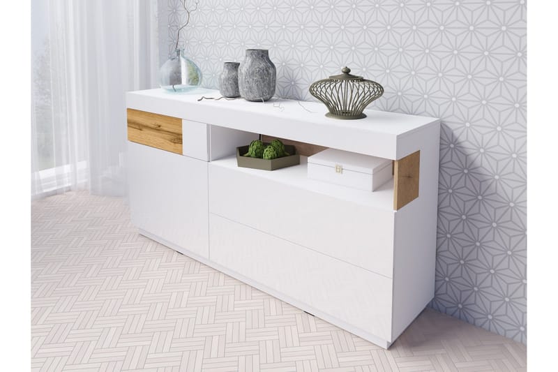 Tomeka Kommode - Hvid / træ - Opbevaring - Opbevaringsmøbler - Kommode