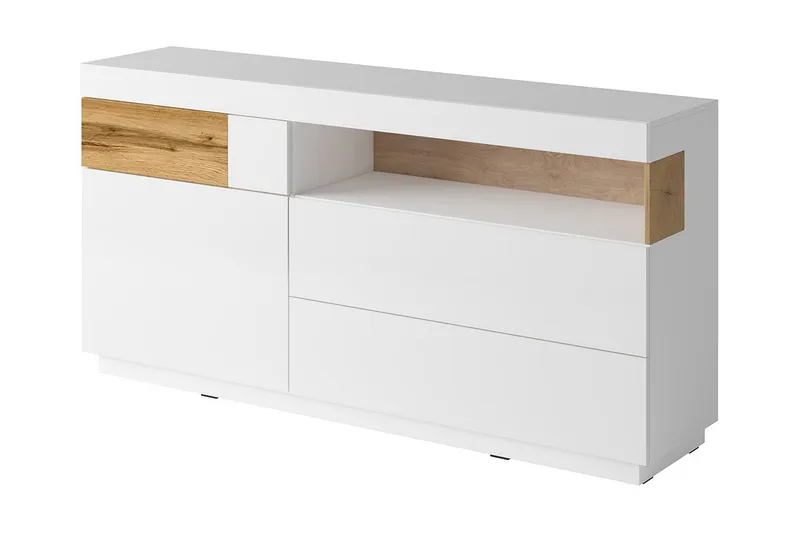 Tomeka Kommode, Hvid / træ