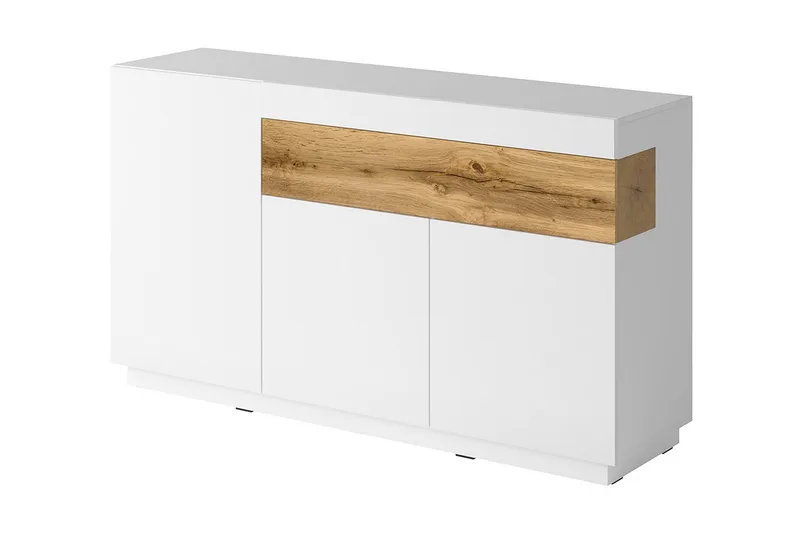 Tomeka Kommode, Hvid / træ