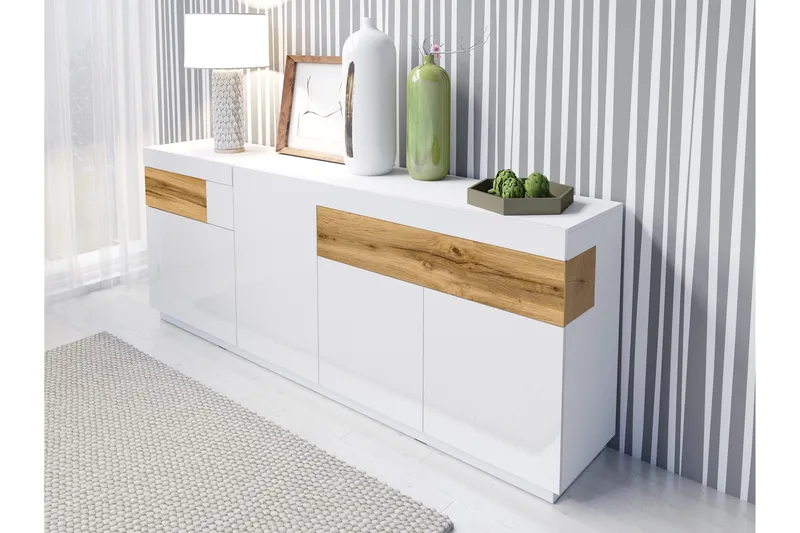 Tomeka Kommode - Hvid / træ - Opbevaring - Opbevaringsmøbler - Kommode