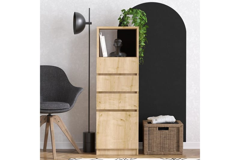 Tyven Kommode 40 cm - Rødbrunt træ - Opbevaring - Opbevaringsmøbler - Kommode - Entrékommode