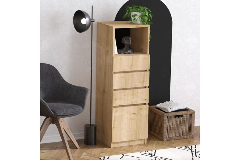 Tyven Kommode 40 cm - Rødbrunt træ - Opbevaring - Opbevaringsmøbler - Kommode - Entrékommode