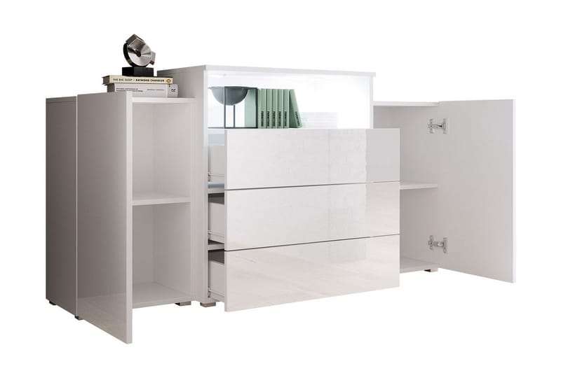 Urbanie Kommode 39x150 cm LED - Hvid - Opbevaring - Opbevaringsmøbler - Kommode - Entrékommode