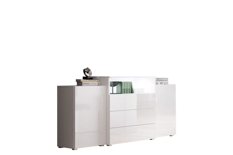 Urbanie Kommode 39x150 cm LED - Hvid - Opbevaring - Opbevaringsmøbler - Kommode - Entrékommode