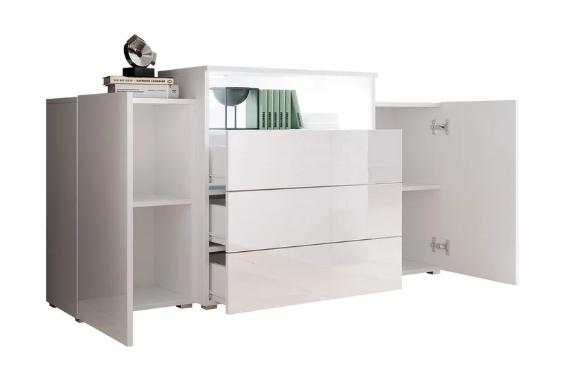 Urbanie Kommode 39x150 cm LED - Natur - Opbevaring - Opbevaringsmøbler - Kommode - Entrékommode