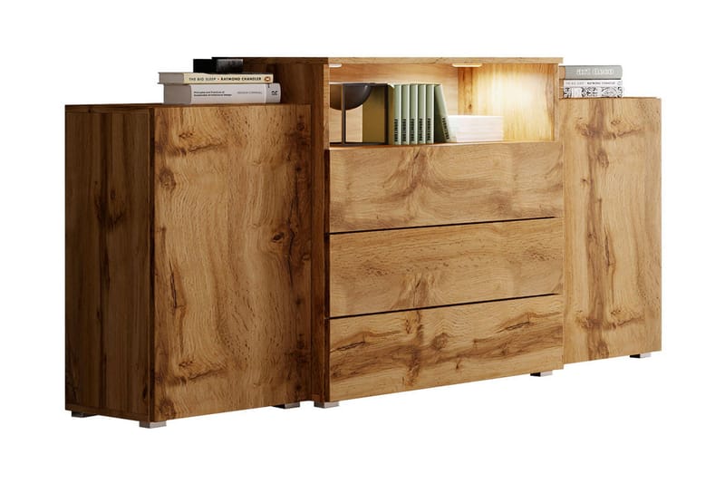 Urbanie Kommode 39x150 cm LED - Natur - Opbevaring - Entréopbevaring