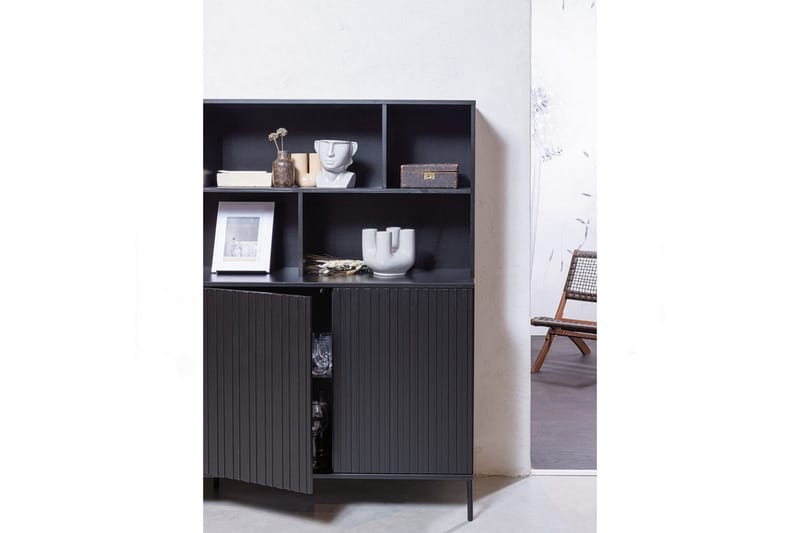 Vægskab Ny Gravure - Sort - Opbevaring - Opbevaringsmøbler - Kommode