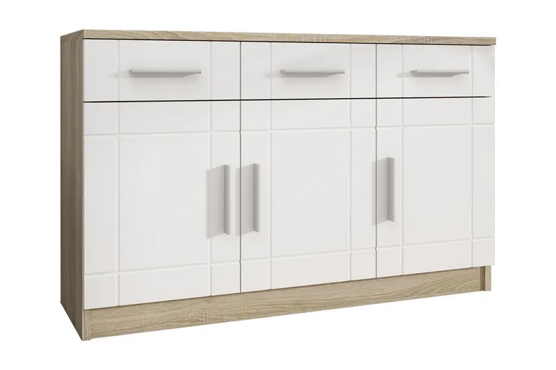 Valga Kommode 37x104 cm, Hvid/Natur