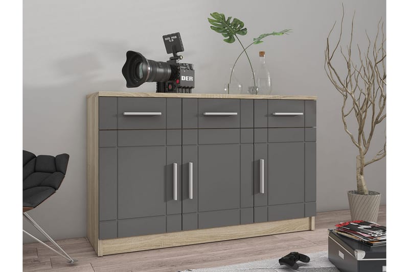 Valga Kommode 37x104 cm - Natur/Grå - Opbevaring - Opbevaringsmøbler - Kommode - Entrékommode