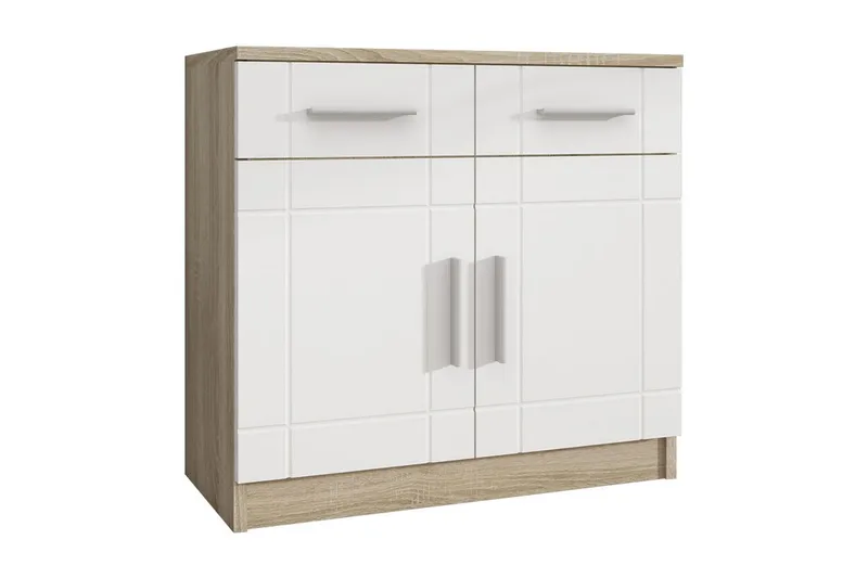 Valga Kommode 37x69 cm, Hvid/Natur