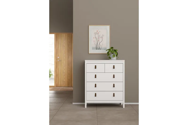 Vallvidera Kommode 82 cm - Hvid - Opbevaring - Opbevaringsmøbler - Kommode - Entrékommode