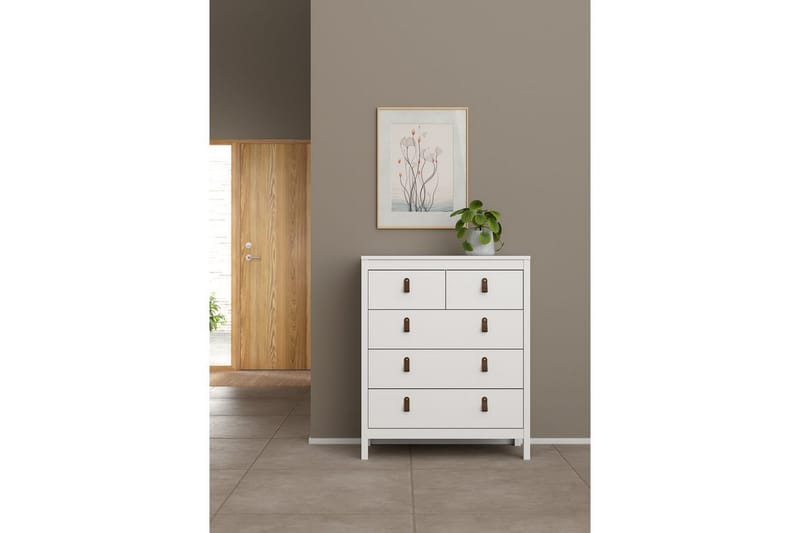 Vallvidera Kommode 82 cm - Hvid - Opbevaring - Opbevaringsmøbler - Kommode - Entrékommode