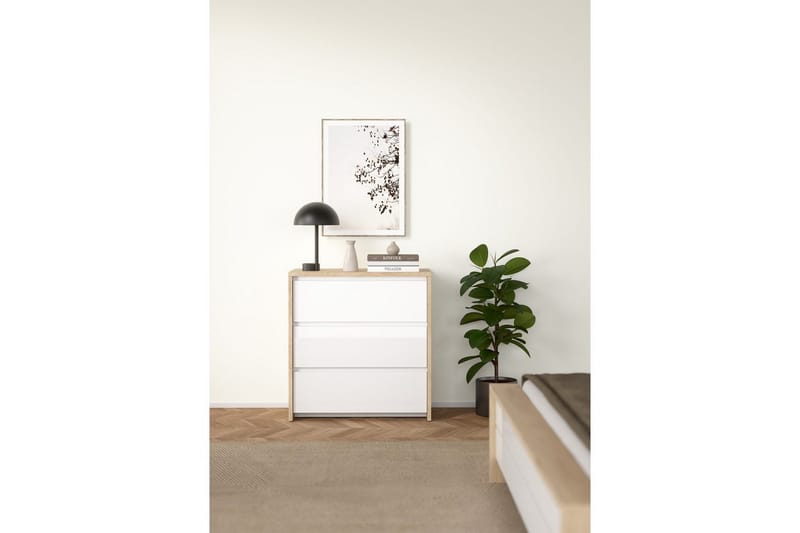 Varun Kommode 80 cm - Hvid - Opbevaring - Opbevaringsmøbler - Kommode - Entrékommode